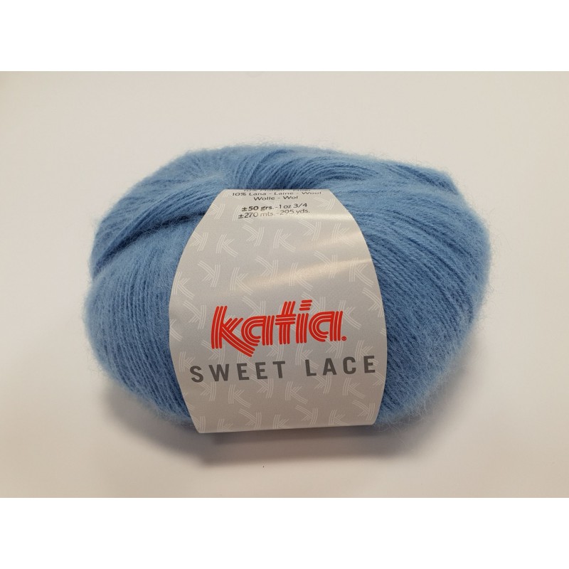 15 - vidutinė mėlyna Katia Sweet Lace
