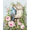 B2352 - paukščių namas ir rožės (Bird House and Roses) siuvinėjimo rinkinys Luca-S