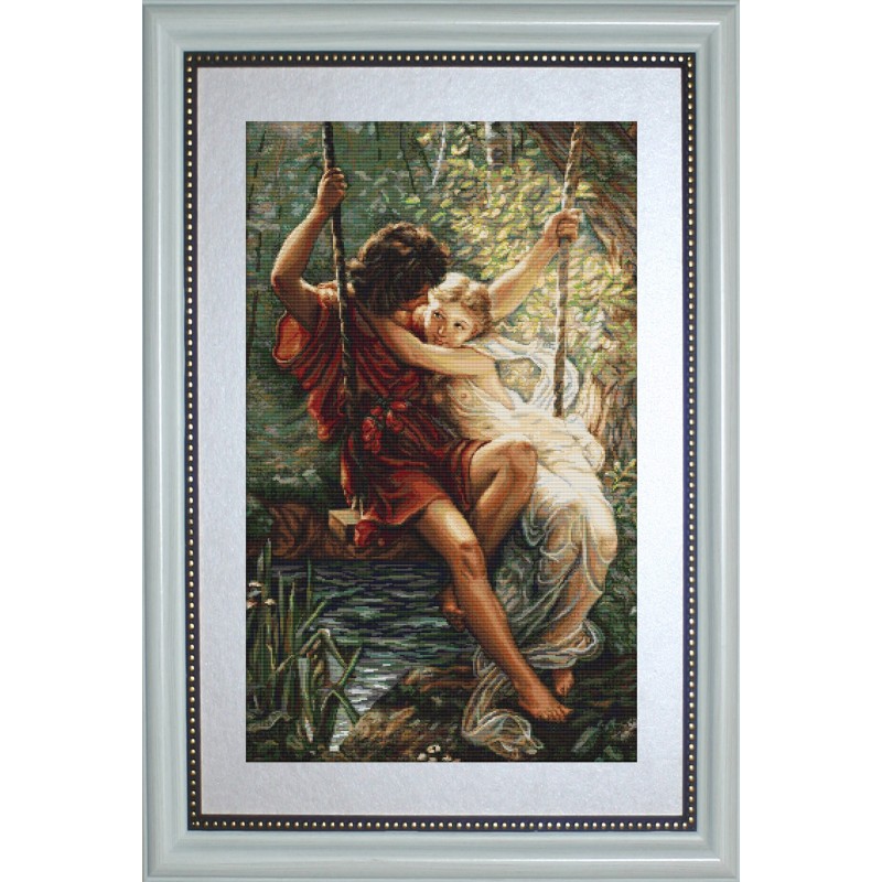 B415 - įsimylėjėlių pavasaris (The Spring of Lovers) siuvinėjimo rinkinys Luca-S