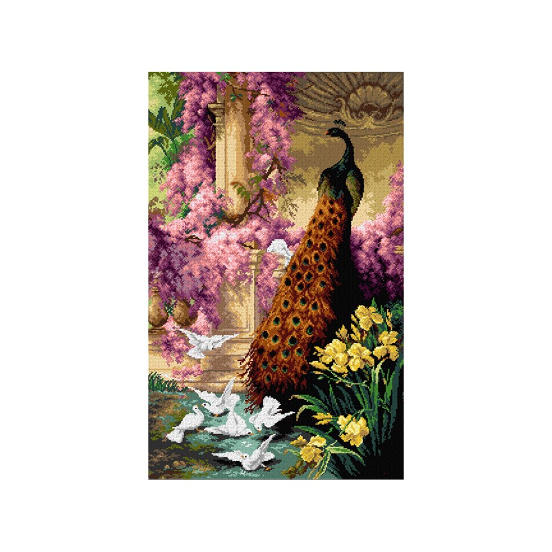 2629T 50x81 cm kanva su atspaustu piešiniu Orchidea