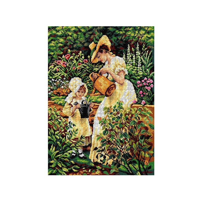 2986R 50x70 cm kanva su atspaustu piešiniu Orchidea