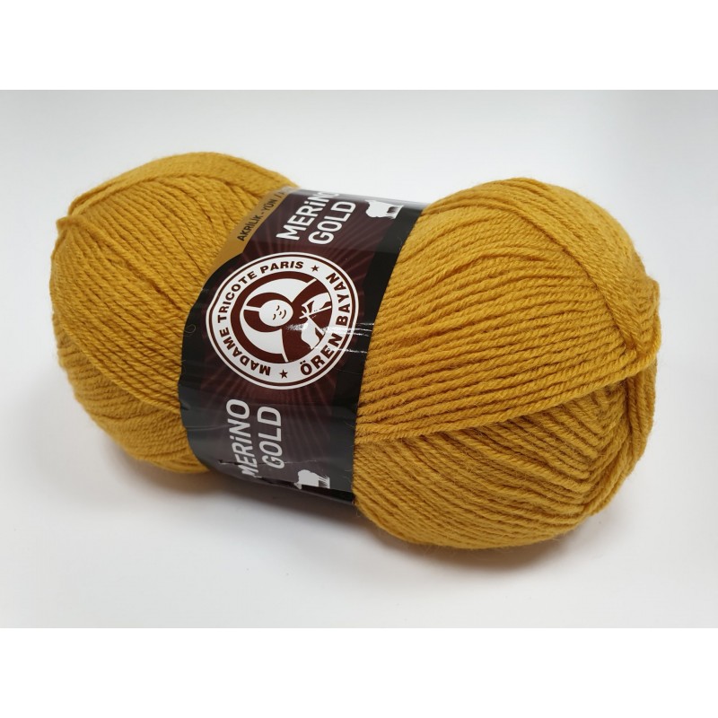 115 - garstyčių Merino Gold Madame Tricote Paris