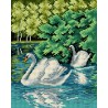 2332H 24x30 cm kanva su atspaustu piešiniu Orchidea