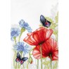 BU4018 - aguonos ir drugeliai ( Poppies and Butterflies ) siuvinėjimo rinkinys Luca-S