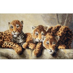 LETI 910 - leopardai (Leopards) siuvinėjimo rinkinys Letistitch