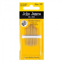 John James JJ13539 - siuvinėjimo adatos 16 vnt.