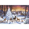 LETI 947 - Kalėdinis miškas (Christmas Wood) siuvinėjimo rinkinys Letistitch