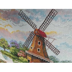 K-167 - Olandijos vėjo malūnai (Dutch Windmills) siuvinėjimo rinkinys Merejka