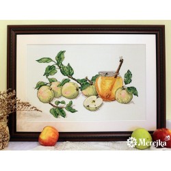 K-02 - Medaus obuoliai (Honey Apples) siuvinėjimo rinkinys Merejka
