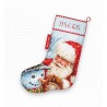 LETI 921 - Kalėdinė kojinė (Christmas stocking) siuvinėjimo rinkinys Letistitch