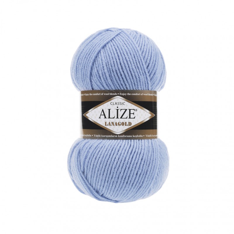 40 - ryški mėlyna Alize Lanagold CLASSIC