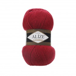 56 - raudona Alize Lanagold CLASSIC