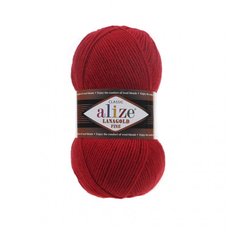 56 - raudona Alize Lanagold Fine 56 - raudona Alize Lanagold Fine