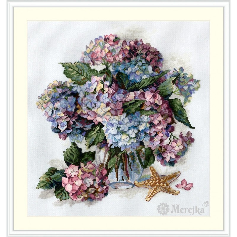 K-178 - Hortenzija (Hydrangea) siuvinėjimo rinkinys Merejka