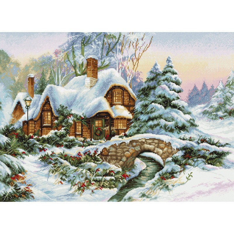 BU5001 - Žiemos peizažas (Winter landscape) siuvinėjimo rinkinys Luca-S BU5001 - Žiemos peizažas (Winter landscape) siuvinėjimo rinkinys Luca-S