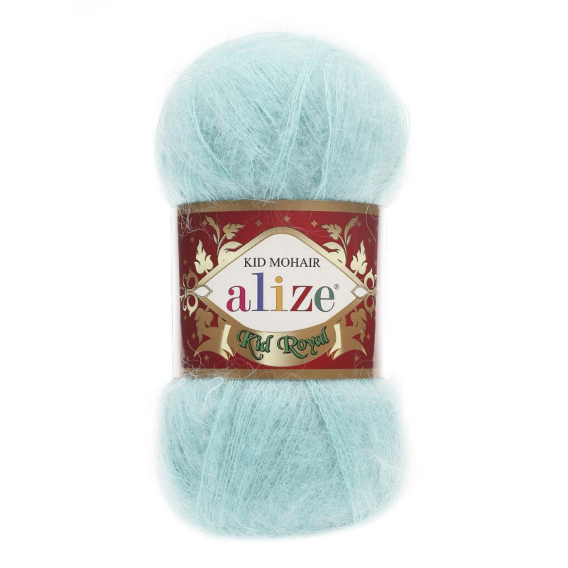 669 - šviesi turkio Alize Kid Mohair