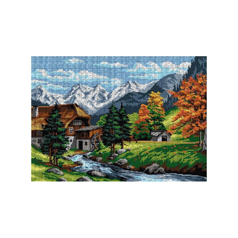 3030R 50x70 cm kanva su atspaustu piešiniu Orchidea