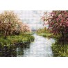 B545 - Pavasario peizažas (Spring landscape) siuvinėjimo rinkinys Luca-S