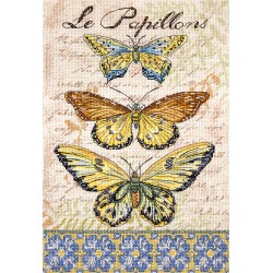 LETI 975 - Vintage Wings-Le Papillons siuvinėjimo rinkinys Letistitch