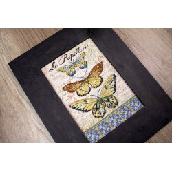 LETI 975 - Vintage Wings-Le Papillons siuvinėjimo rinkinys Letistitch