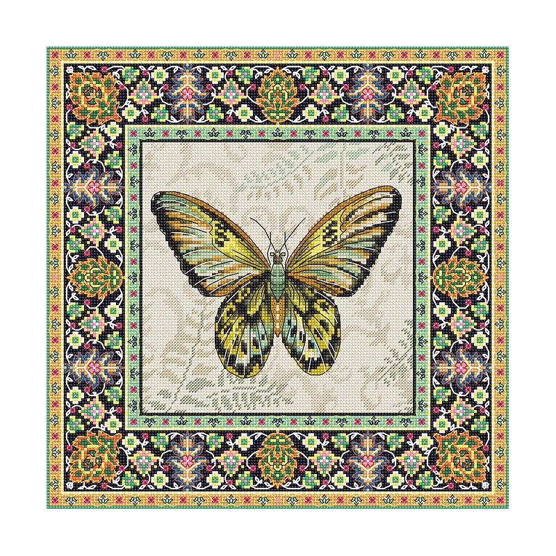 LETI 981 - Vintage Butterfly siuvinėjimo rinkinys Letistitch