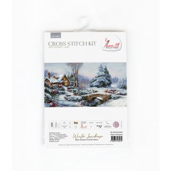 BU5002 - Žiemos peizažas (Winter landscape) siuvinėjimo rinkinys Luca-S