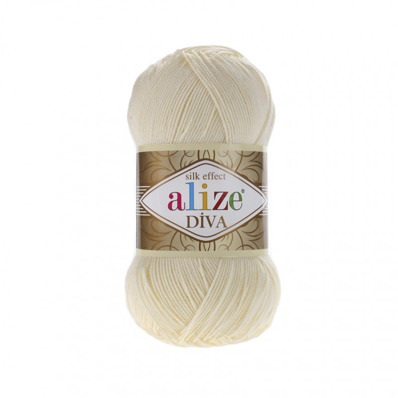 1 - kreminė Alize Diva 1 - kreminė Alize Diva