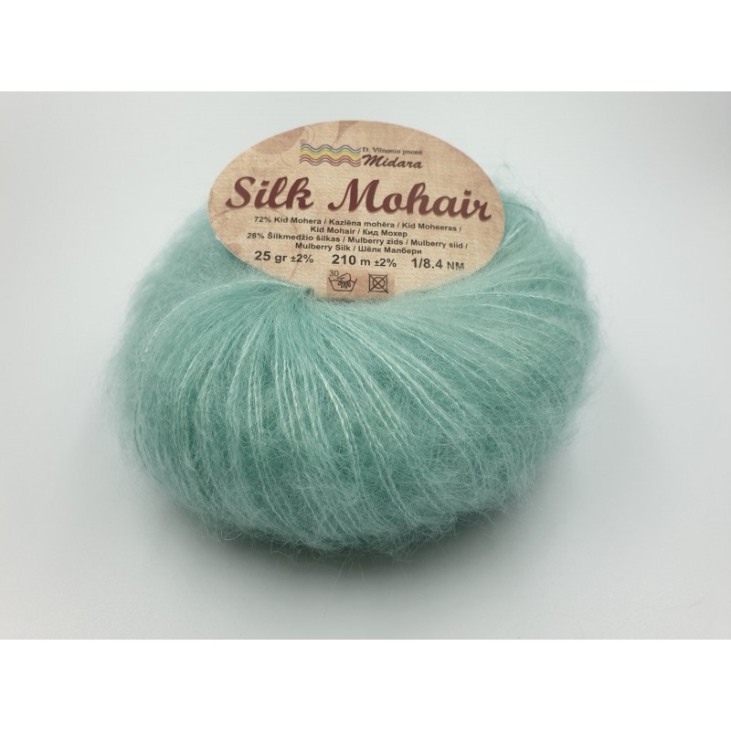S455 - mėtinė Midara Silk Mohair