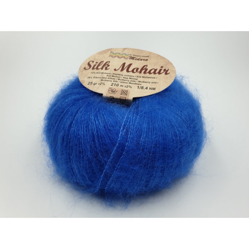 S530 - karališka mėlyna Midara Silk Mohair