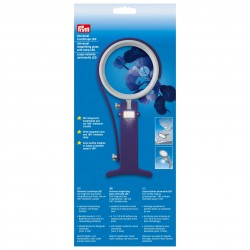 Prym 610380 - Universalus didinamasis stiklas su laikikliu ir LED