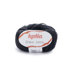 21 - juoda Katia LINO 100%