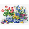 B2386 - Pavasario gėlės (Spring flowers) siuvinėjimo rinkinys Luca-S