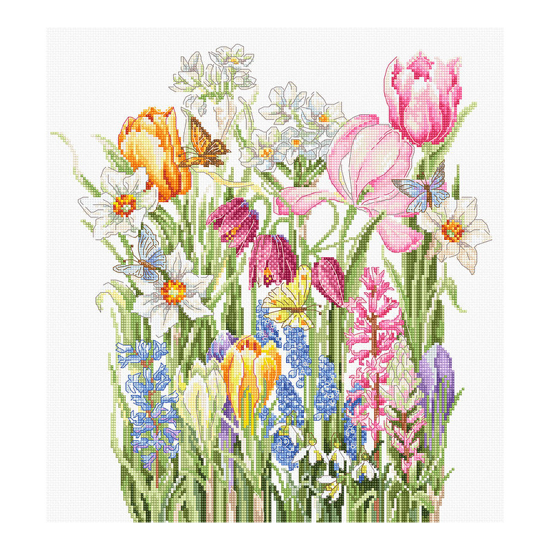 B2388 - Kovo puokštė (March bouquet) siuvinėjimo rinkinys Luca-S