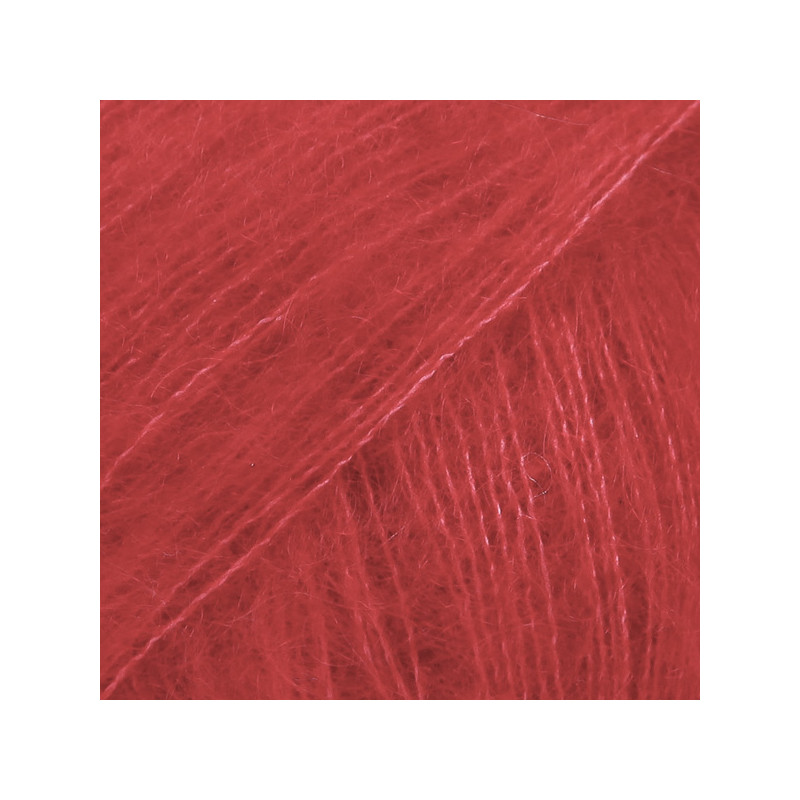 14 - raudona DROPS Kid-Silk