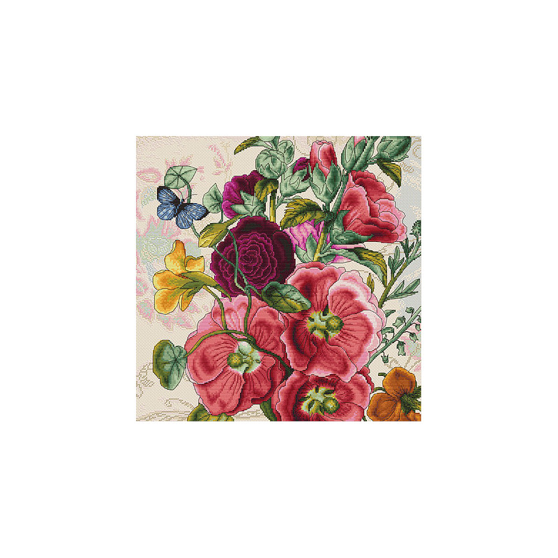 B2366 - Vasarinės gėlės (Summer flowers) siuvinėjimo rinkinys Luca-S