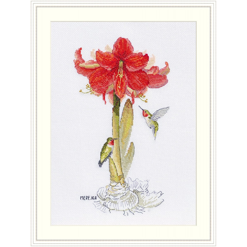 K-202 - Amarilis (Amaryllis) siuvinėjimo rinkinys Merejka