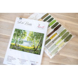 B526 - Beržai šviesoje (Native Birches in the light) siuvinėjimo rinkinys Luca-S