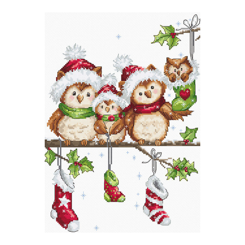 B1186 - Pelėdos (The Owls) siuvinėjimo rinkinys Luca-S