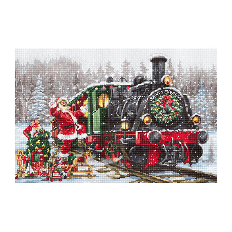 B2397 - Kalėdų senelio ekspresas (Santa's express) siuvinėjimo rinkinys Luca-S