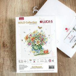 B7000 - Balandžio puokštė (April bouquet) siuvinėjimo rinkinys Luca-S