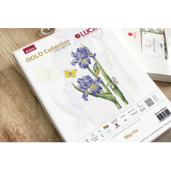B7001 - Gegužės irisas (May iris) siuvinėjimo rinkinys Luca-S