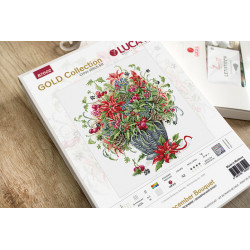 B7002 - Gruodžio puokštė (December bouquet) siuvinėjimo rinkinys Luca-S