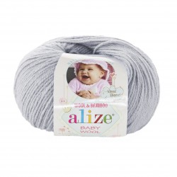 52 - pilkai rusva Alize Baby Wool