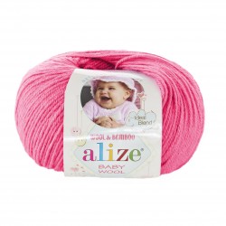 33 - ryški rožinė Alize Baby Wool