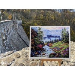 K-205 - Kalnų geležinkelis (Mountain Railway) siuvinėjimo rinkinys Merejka