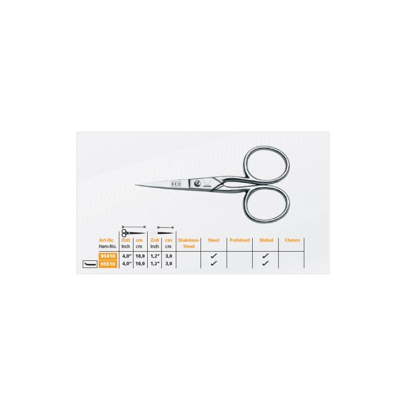 Kretzer Eco 910410 - žirklės rankdarbiams, 10 cm Kretzer Eco 910410 - žirklės rankdarbiams, 10 cm