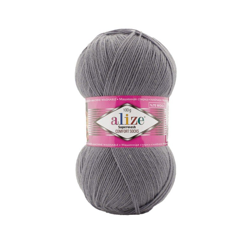 362 - pilka Alize Superwash Comfort 100