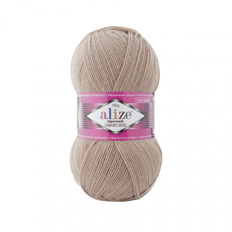 431 - smėlio Alize Superwash Comfort 100