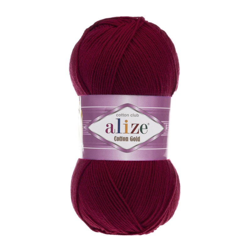 57 - bordo Alize Cotton Gold