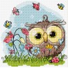 BU1401 - Laiminga pelėda (Happy Owl) siuvinėjimo rinkinys Luca-S
